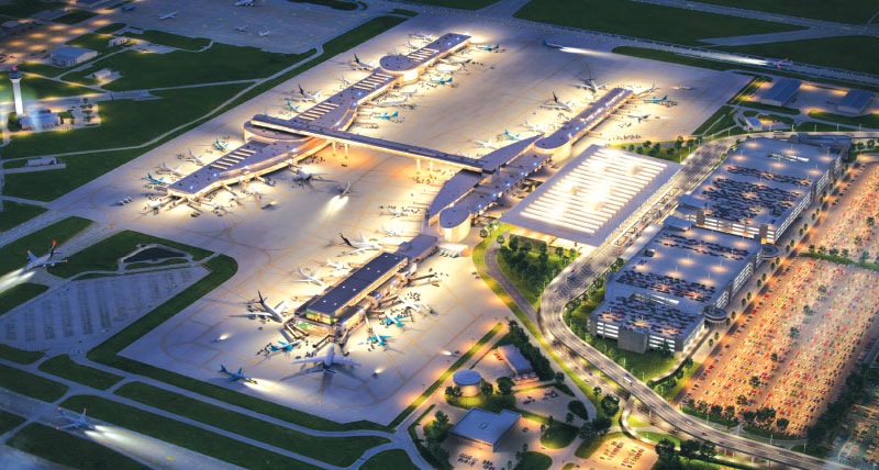 Render de la expansión prevista de la ampliación del terminal