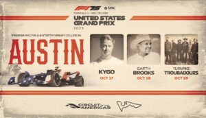 Garth Brooks y Kygo encabezan el show del Gran Premio de Estados Unidos 2025 de la Fórmula 1